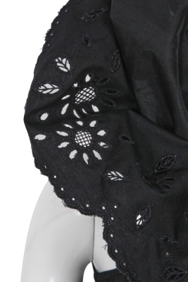 A Comme des Gar&ccedil;ons ruffled black dress, 'Ethnic Couture (White)' collection, Spring-Summer 2002 - 7