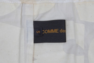 A Comme des Gar&ccedil;ons numerical print cotton ensemble, 'Ethnic Couture (White)' collection, Spring-Summer 2002 - 11