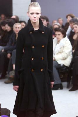 A Comme des Gar&ccedil;ons black knitted wool double-breasted coat-dress, 'Free Knitting (Freedom of Knits)' collection, Autumn-Winter 2002-03 - 2
