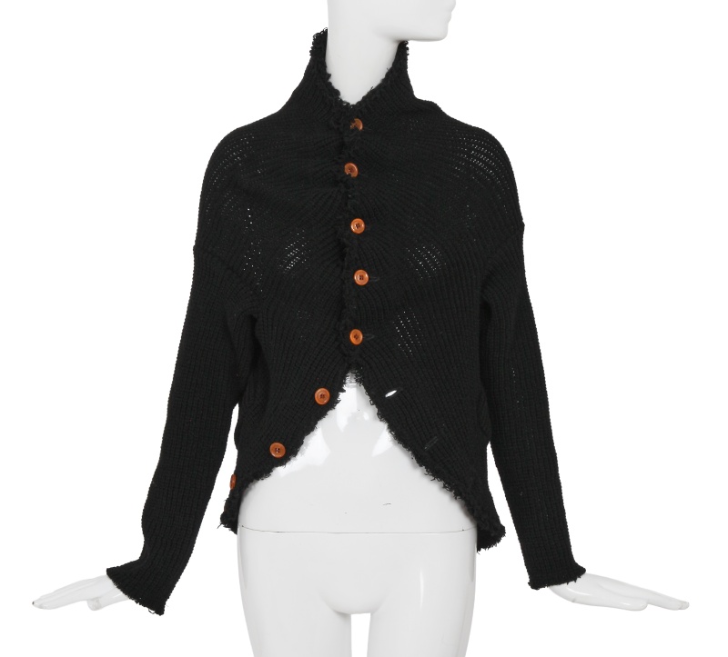 A Comme des Gar&ccedil;ons black knitted wool sweater, 'Free Knitting (Freedom of Knits)' collection, Autumn-Winter 2002-03
