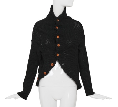 A Comme des Gar&ccedil;ons black knitted wool sweater, 'Free Knitting (Freedom of Knits)' collection, Autumn-Winter 2002-03