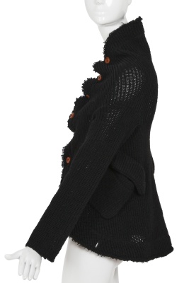 A Comme des Gar&ccedil;ons black knitted wool sweater, 'Free Knitting (Freedom of Knits)' collection, Autumn-Winter 2002-03 - 4