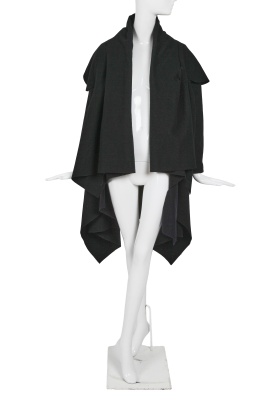A Comme des Gar&ccedil;ons blue and black felted wool coat, 'Square' collection, Autumn-Winter 2003-04 - 3