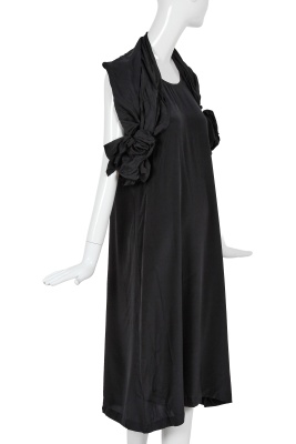 A Comme des Gar&ccedil;ons black silk dress, 'Square' collection, Autumn-Winter 2003-04 - 3