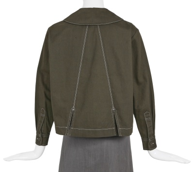 A Comme des Gar&ccedil;ons green and grey cotton ensemble, circa 1980 - 6