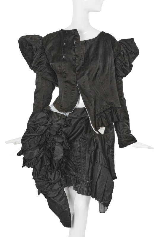A fine Comme des Gar&ccedil;ons ruffled black silk-blend ensemble, 'Dark Romance, Witch' collection, Autumn-Winter 2004-05