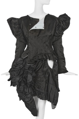 A fine Comme des Gar&ccedil;ons ruffled black silk-blend ensemble, 'Dark Romance, Witch' collection, Autumn-Winter 2004-05 - 2