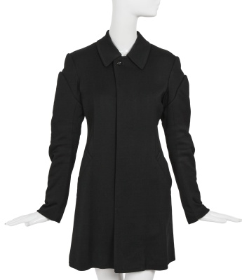 A Comme des Gar&ccedil;ons feather-embellished black coat, 'Dark Romance, Witch' collection, Autumn-Winter 2004-05 - 3