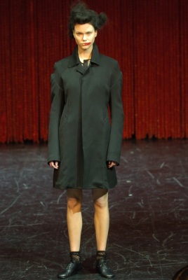 A Comme des Gar&ccedil;ons feather-embellished black coat, 'Dark Romance, Witch' collection, Autumn-Winter 2004-05 - 4