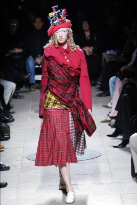 A Comme des Gar&ccedil;ons multi-tartan ensemble, 'Lost Empire' collection, Spring-Summer 2006 - 2