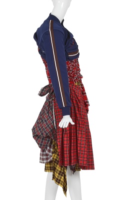A Comme des Gar&ccedil;ons multi-tartan ensemble, 'Lost Empire' collection, Spring-Summer 2006 - 5