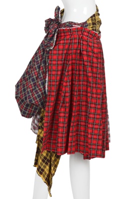 A Comme des Gar&ccedil;ons multi-tartan ensemble, 'Lost Empire' collection, Spring-Summer 2006 - 11