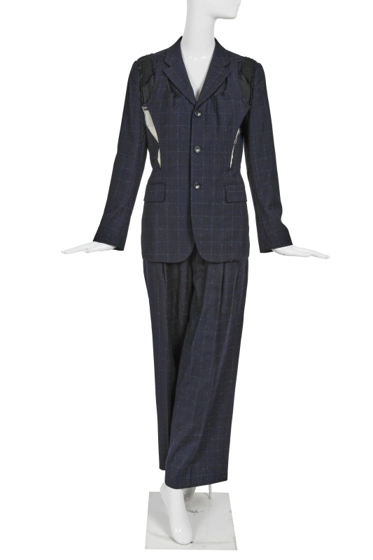 A Comme des Gar&ccedil;ons blue wool suit, 'Persona' collection, Autumn-Winter 2006-07