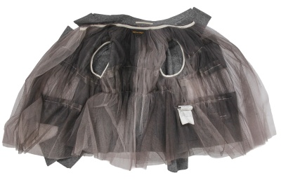 A Comme des Gar&ccedil;ons grey tulle and felted wool ensemble, 'Cubisme' collection, Spring-Summer 2007 - 9