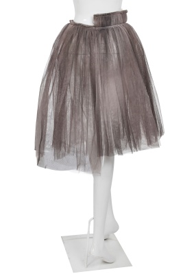 A Comme des Gar&ccedil;ons grey tulle and felted wool ensemble, 'Cubisme' collection, Spring-Summer 2007 - 12