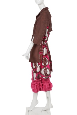 A Comme des Gar&ccedil;ons brown and pink ensemble, 'Cacophony' collection, Spring-Summer 2008 - 3