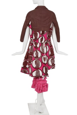 A Comme des Gar&ccedil;ons brown and pink ensemble, 'Cacophony' collection, Spring-Summer 2008 - 4