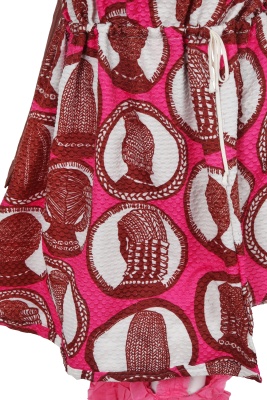 A Comme des Gar&ccedil;ons brown and pink ensemble, 'Cacophony' collection, Spring-Summer 2008 - 10