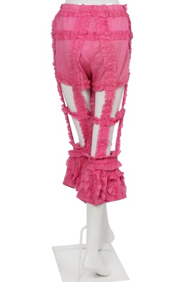 A Comme des Gar&ccedil;ons brown and pink ensemble, 'Cacophony' collection, Spring-Summer 2008 - 12
