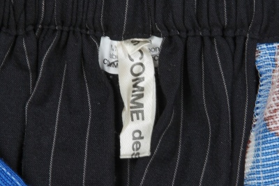 A Comme des Gar&ccedil;ons pinstriped wool and African hairstyle print suit, 'Cacophony' collection, Spring-Summer 2008 - 14