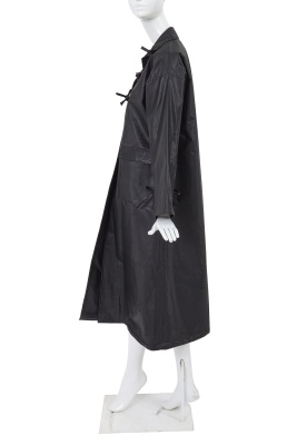 A Comme des Gar&ccedil;ons black polyurethane raincoat, 1970s - 2