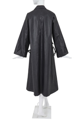 A Comme des Gar&ccedil;ons black polyurethane raincoat, 1970s - 3