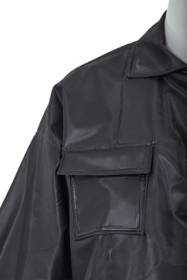 A Comme des Gar&ccedil;ons black polyurethane raincoat, 1970s - 5