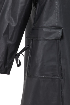 A Comme des Gar&ccedil;ons black polyurethane raincoat, 1970s - 6