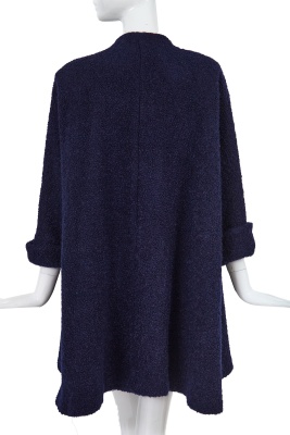 A Comme des Gar&ccedil;ons navy boucl&eacute; mohair coat, circa 1980 - 3
