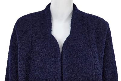 A Comme des Gar&ccedil;ons navy boucl&eacute; mohair coat, circa 1980 - 4