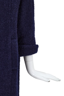 A Comme des Gar&ccedil;ons navy boucl&eacute; mohair coat, circa 1980 - 5