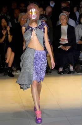 A Comme des Gar&ccedil;ons checked and sequinned ensemble, 'Cacophony' collection, Spring-Summer 2008 - 2