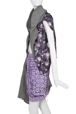 A Comme des Gar&ccedil;ons checked and sequinned ensemble, 'Cacophony' collection, Spring-Summer 2008 - 3