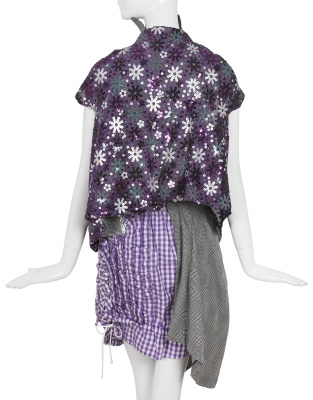 A Comme des Gar&ccedil;ons checked and sequinned ensemble, 'Cacophony' collection, Spring-Summer 2008 - 4