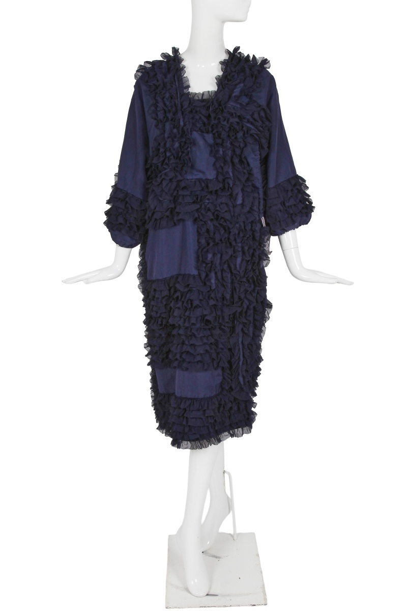 A Comme des Gar&ccedil;ons blue ruffled dress, 'Cacophony' collection, Spring-Summer 2008