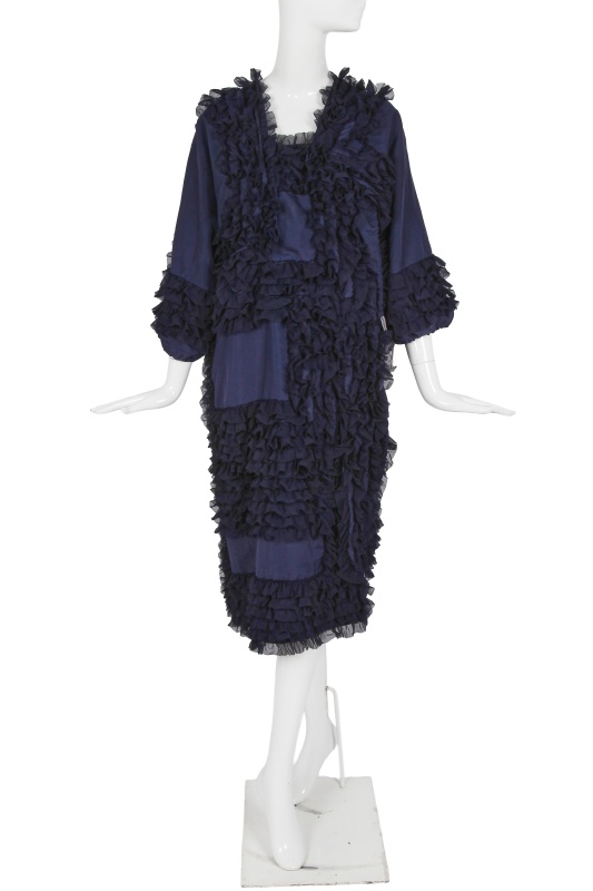 A Comme des Gar&ccedil;ons blue ruffled dress, 'Cacophony' collection, Spring-Summer 2008