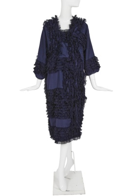 A Comme des Gar&ccedil;ons blue ruffled dress, 'Cacophony' collection, Spring-Summer 2008