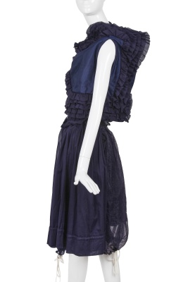 A Comme des Gar&ccedil;ons blue ruffles and pleated ensemble, 'Cacophony' collection, Spring-Summer 2008 - 3