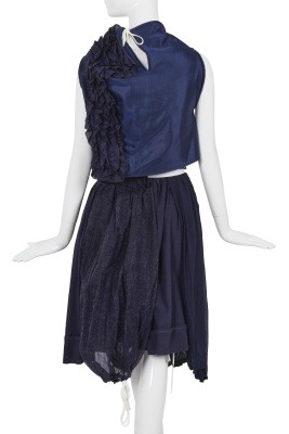 A Comme des Gar&ccedil;ons blue ruffles and pleated ensemble, 'Cacophony' collection, Spring-Summer 2008 - 4