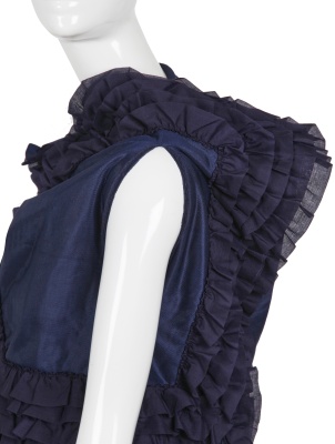 A Comme des Gar&ccedil;ons blue ruffles and pleated ensemble, 'Cacophony' collection, Spring-Summer 2008 - 7