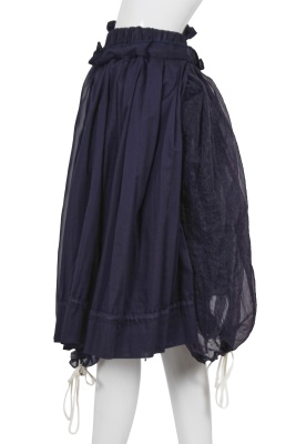 A Comme des Gar&ccedil;ons blue ruffles and pleated ensemble, 'Cacophony' collection, Spring-Summer 2008 - 9