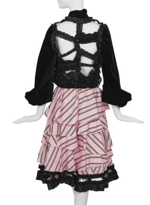 A Comme des Gar&ccedil;ons ruffled black and pink ensemble, 'Bad Taste' collection, Autumn-Winter 2008-09 - 4