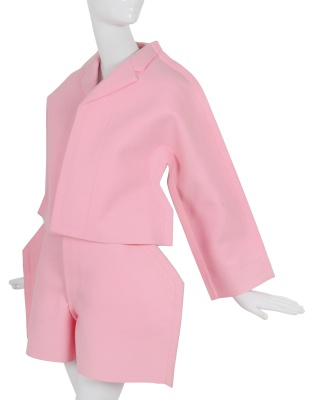 A Comme des Gar&ccedil;ons pink felt ensemble, '2 Dimensions' collection, Autumn-Winter 2012-13 - 3