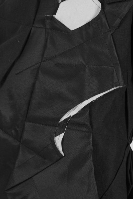 A Comme des Gar&ccedil;ons asymmetric black dress, 'Crush' collection, Spring-Summer 2013 - 7