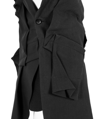 A Comme des Gar&ccedil;ons asymmetric black dress, 'Crush' collection, Spring-Summer 2013 - 8