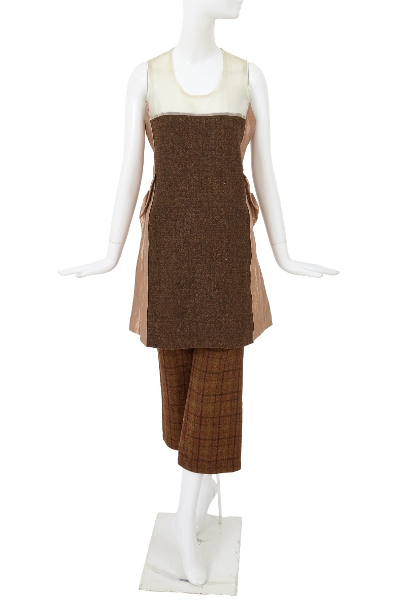 A Junya Watanabe/Comme des Gar&ccedil;ons wool and lam&eacute; ensemble, Autumn-Winter 1995-96
