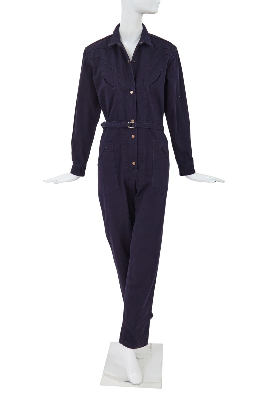 A Comme des Gar&ccedil;ons Western-inspired navy cotton drill jumpsuit, circa 1980