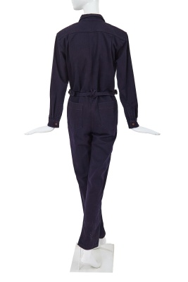 A Comme des Gar&ccedil;ons Western-inspired navy cotton drill jumpsuit, circa 1980 - 3