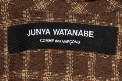 A Junya Watanabe/Comme des Gar&ccedil;ons brown, beige and red checked wool dress, Autumn-Winter 1995-96 - 7
