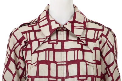 A Junya Watanabe/Comme des Gar&ccedil;ons burgundy and grey woven suit, Spring-Summer 1996 - 5